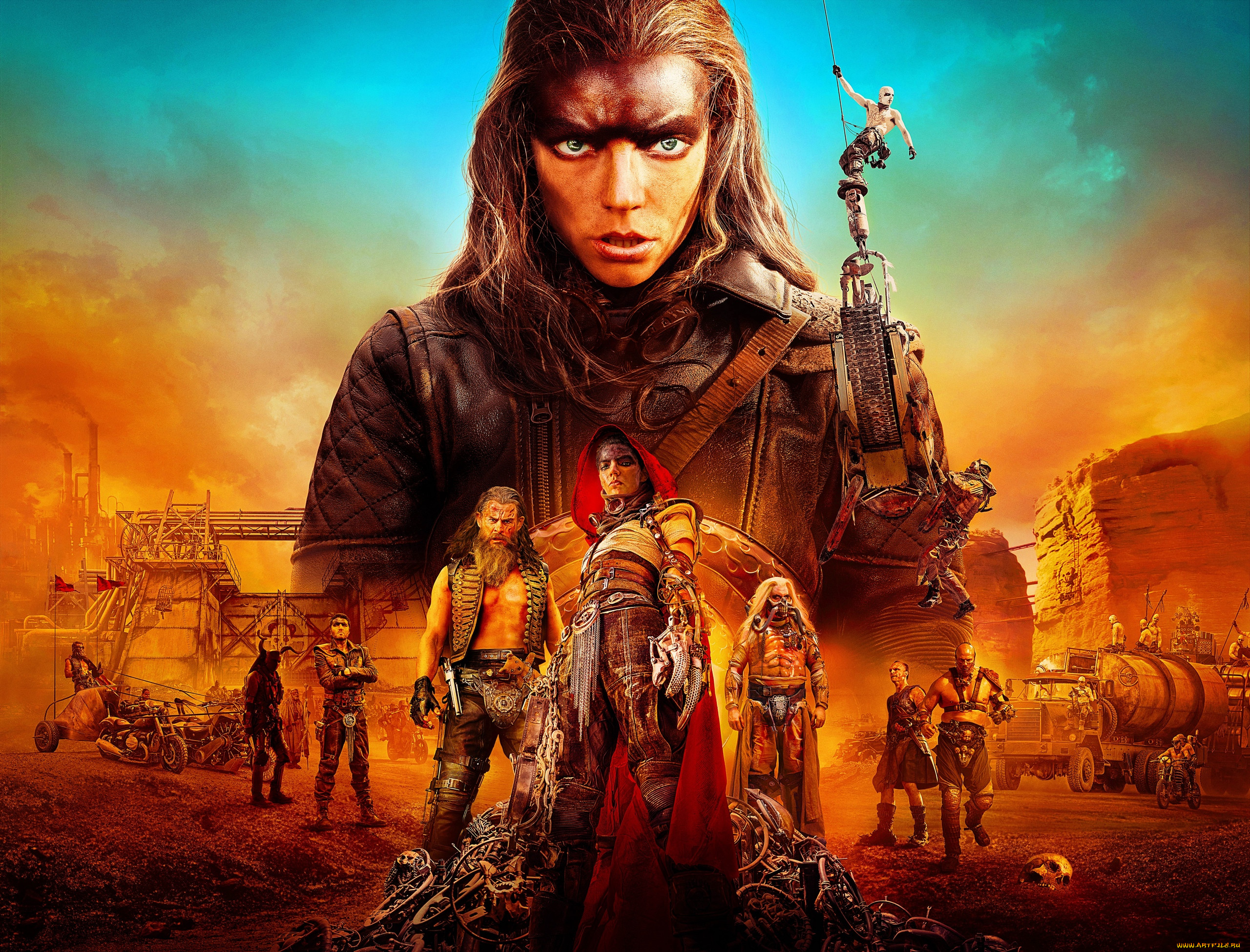 furiosa,  a mad max saga  ,  2024 ,  ,  a mad max saga, , , , , , , , nya, taylor, joy, chris, hemsworth, charlee, fraser, oe